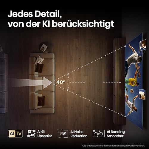 Hisense 43E7Q 43 Inch 4K UHD QLED, Smart TV, Game Mode Plus, Filmaker Mode, Dolby Vision Atmos, HDR10, HLG, HDR Immersive, AI 4K Upscaler, Dolby MS12, DTS X, Voice Control [2025]
