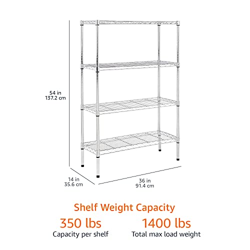 Amazon Basics Storage Shelf with Shelves, up to 160 kg, per Shelf