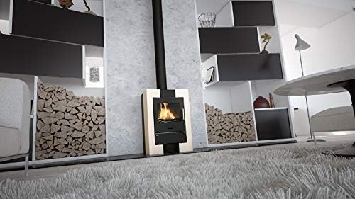 HS Flamingo ESPO II Hot-Air Fireplace 9 kW Cream