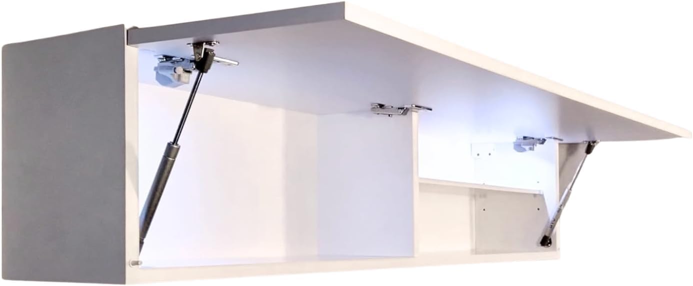 Laura Bathroom Cabinet Bathroom Furniture Folding Bathroom Wall Cabinet Telescopic Opening Matt White Dimensions 39 x 120 x 23 cm