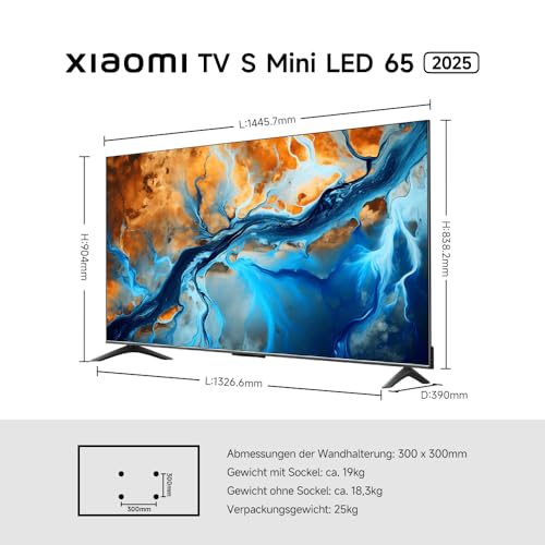 XIAOMI TV S Mini 55 2025, MiniLED, QLED, 55 Inch, Local Dimming, 1200nit