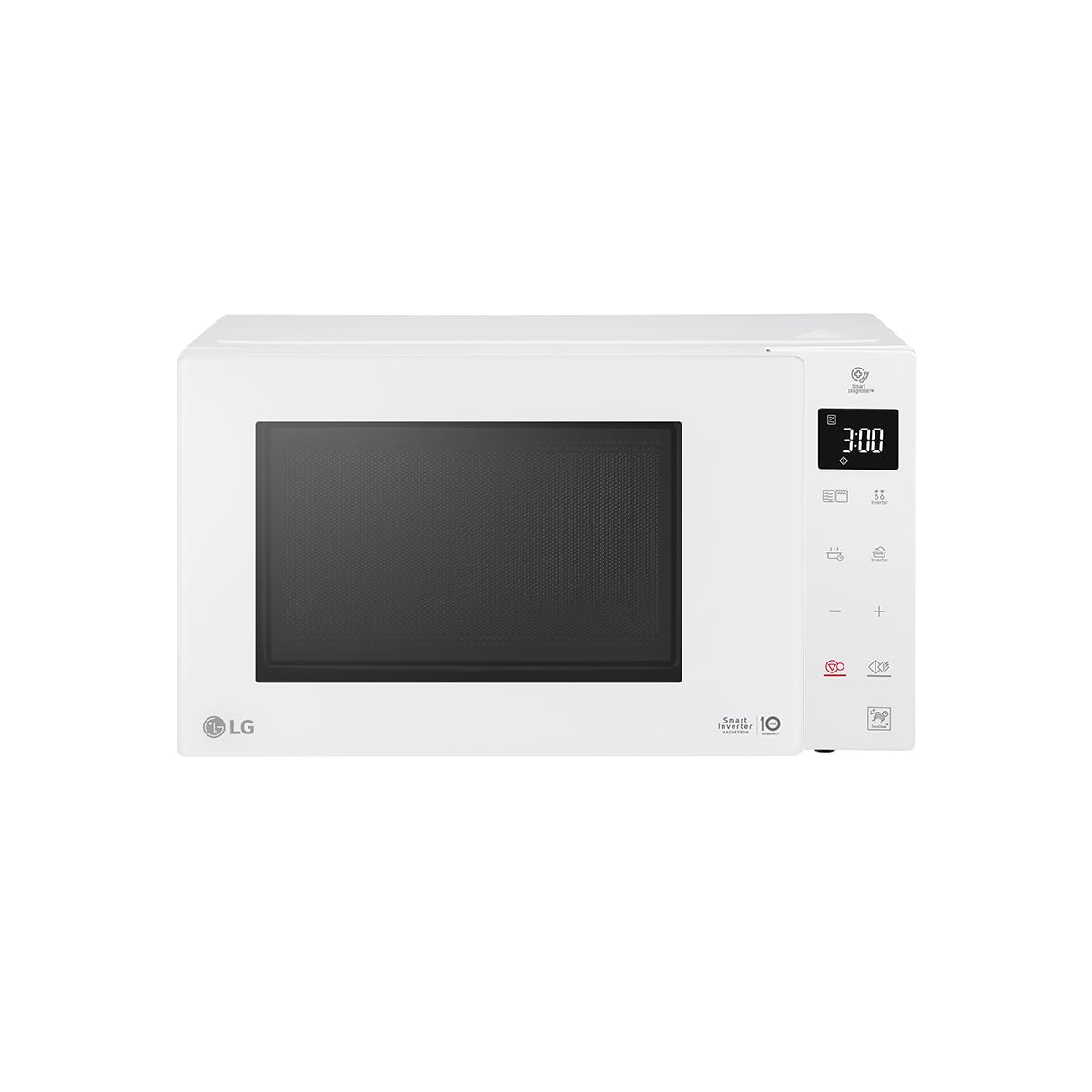 LG MH6535GDS Microwave with Grill and Smart Inverter, 25 L, 1000W Microwave, 900W Grill, Automatic Programs, Easy Clean, Black