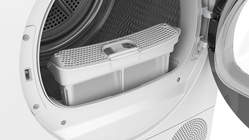 Bosch Series 6 WQG235D00 Heat Pump Dryer for 8 kg of Laundry, A+++, 176 kWh/Year, AutoDry, Anti Vibration Design, Sensitive Drying System, Environmentally Friendly Coolant, White