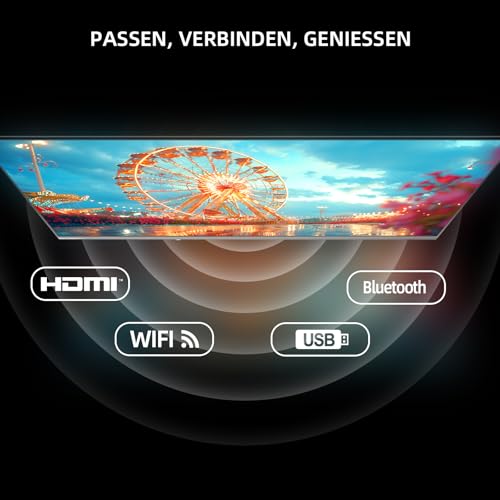 CHIQ L40FT 40 Zoll, Full HD, (100 cm) Smart Fernseher, HDR10, Dolby Audio & DBX-tv, Triple Tuner DVB-C/T2/S2, Integrierter Chromecast, Metall Randlos Design