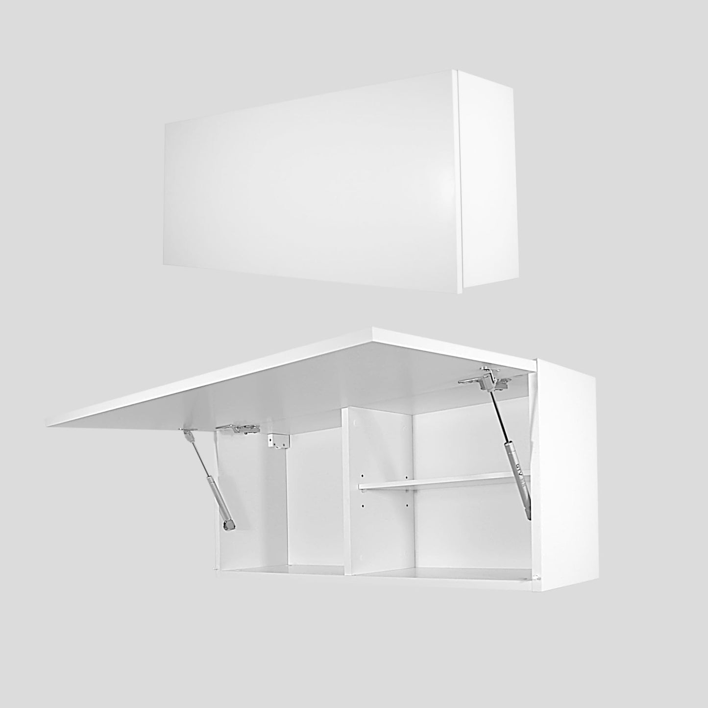 Laura Bathroom Cabinet Bathroom Furniture Folding Bathroom Wall Cabinet Telescopic Opening Matt White Dimensions 39 x 120 x 23 cm