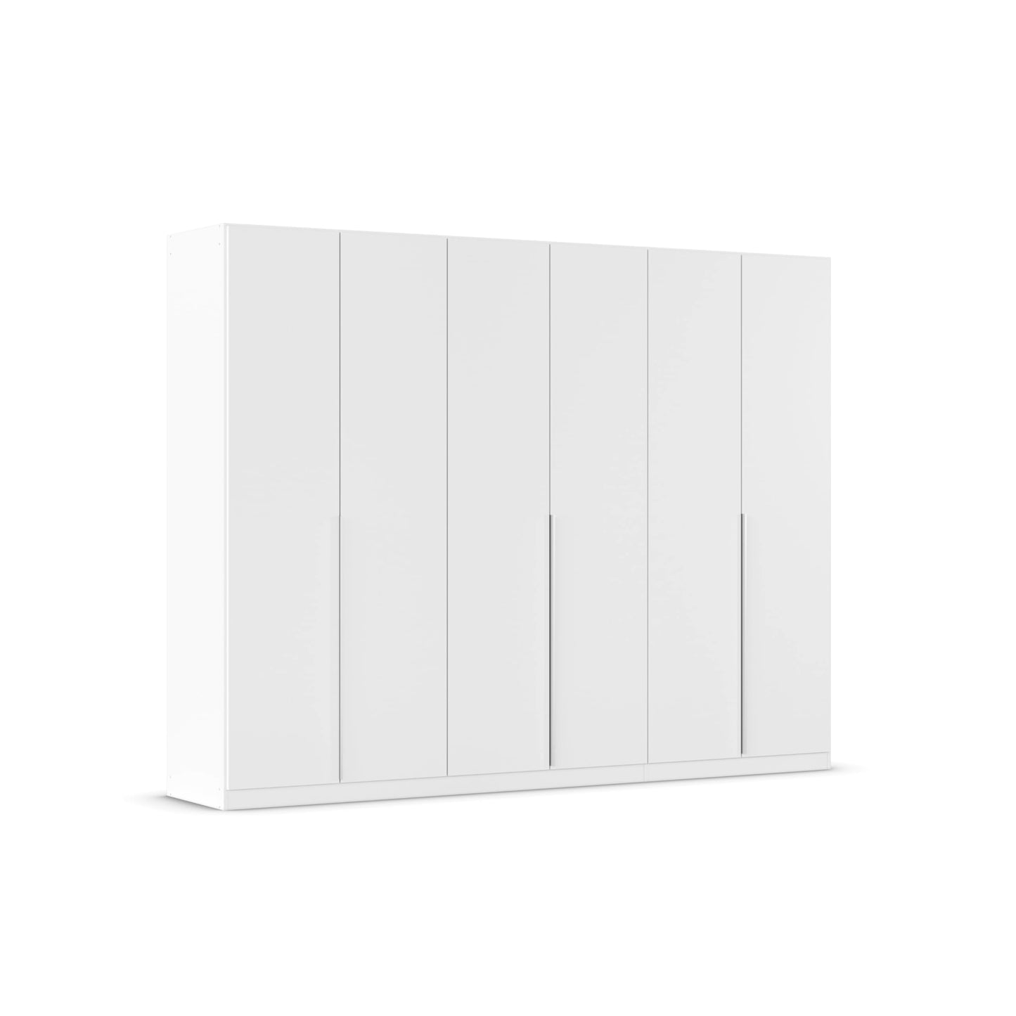 Rauch Möbel Alabama Hinged Door Wardrobe, White High Gloss / Grey, 2 Doors, Includes Basic Accessory Pack of 1 Clothes Rail and 1 Shelf, 91 x 210 x 54 cm (W x H x D)