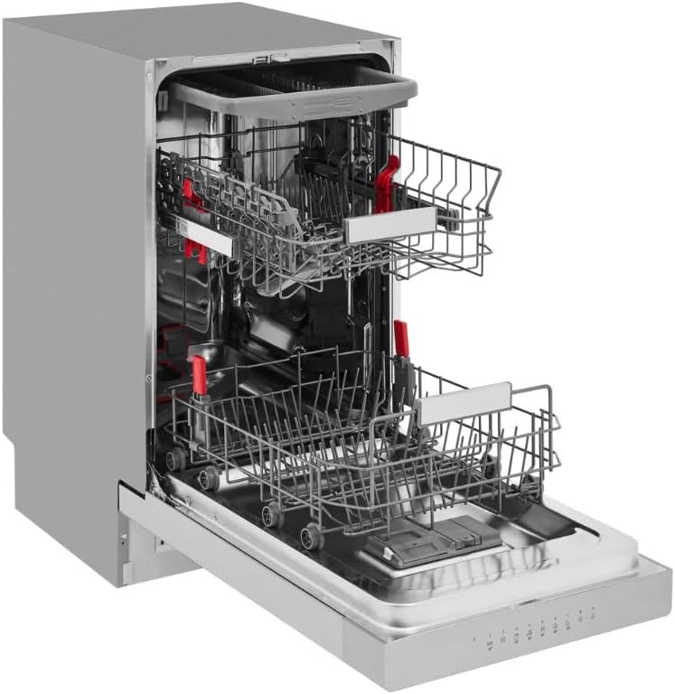 Bauknecht BSUO 3O33 PF X Undermount Dishwasher 45 cm / 10 Place Settings / PowerClean / ActiveDry / Cutlery Drawer / Hygiene Program