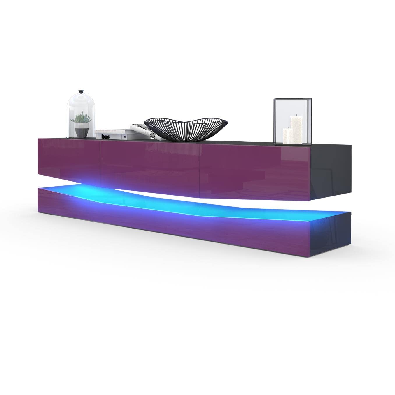 Vladon City, TV Board, Black