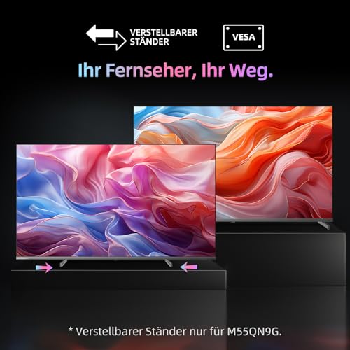 CHIQ L40FT 40 Zoll, Full HD, (100 cm) Smart Fernseher, HDR10, Dolby Audio & DBX-tv, Triple Tuner DVB-C/T2/S2, Integrierter Chromecast, Metall Randlos Design