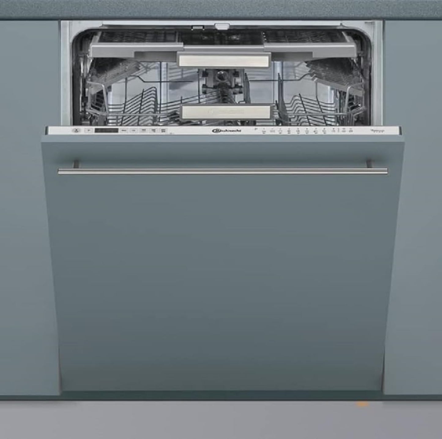 Bauknecht BCIO 3T341 PLET Fully Integrated Dishwasher 60 cm / Stainless Steel / 14 Place Settings / 10 Standard Programmes and 1 Sensor Program / PowerClean / ActiveDry / Cutlery Drawer / Full Water