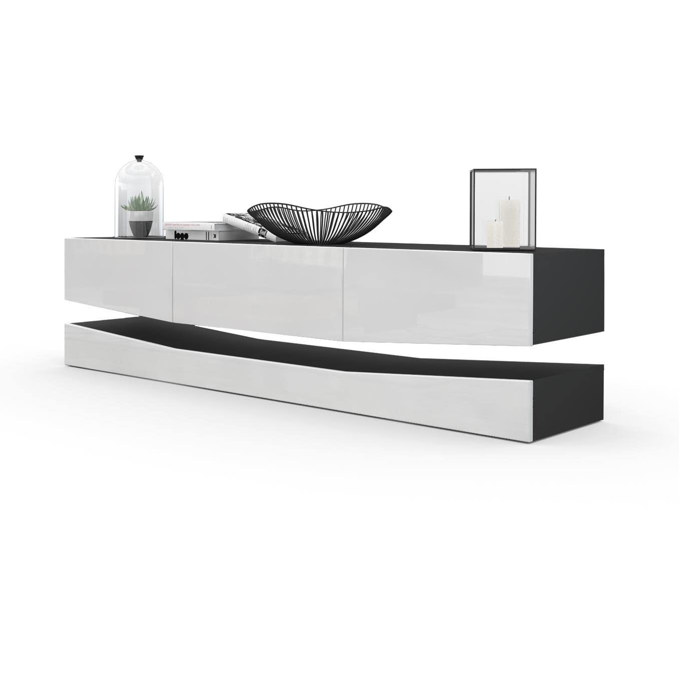 Vladon City, TV Board, Black