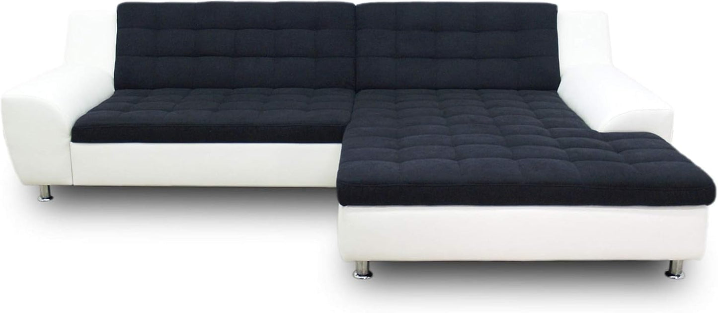 Domo Collection Morton Corner Sofa L-Shaped with Sleep Function