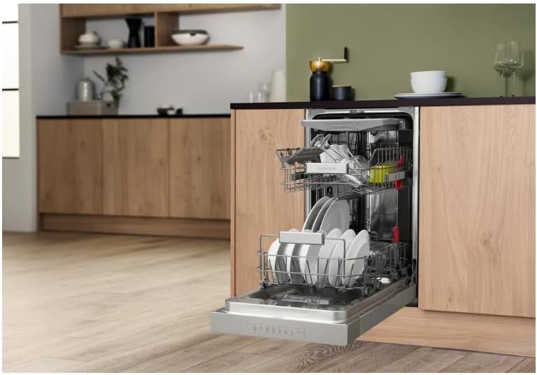 Bauknecht BSUO 3O33 PF X Undermount Dishwasher 45 cm / 10 Place Settings / PowerClean / ActiveDry / Cutlery Drawer / Hygiene Program