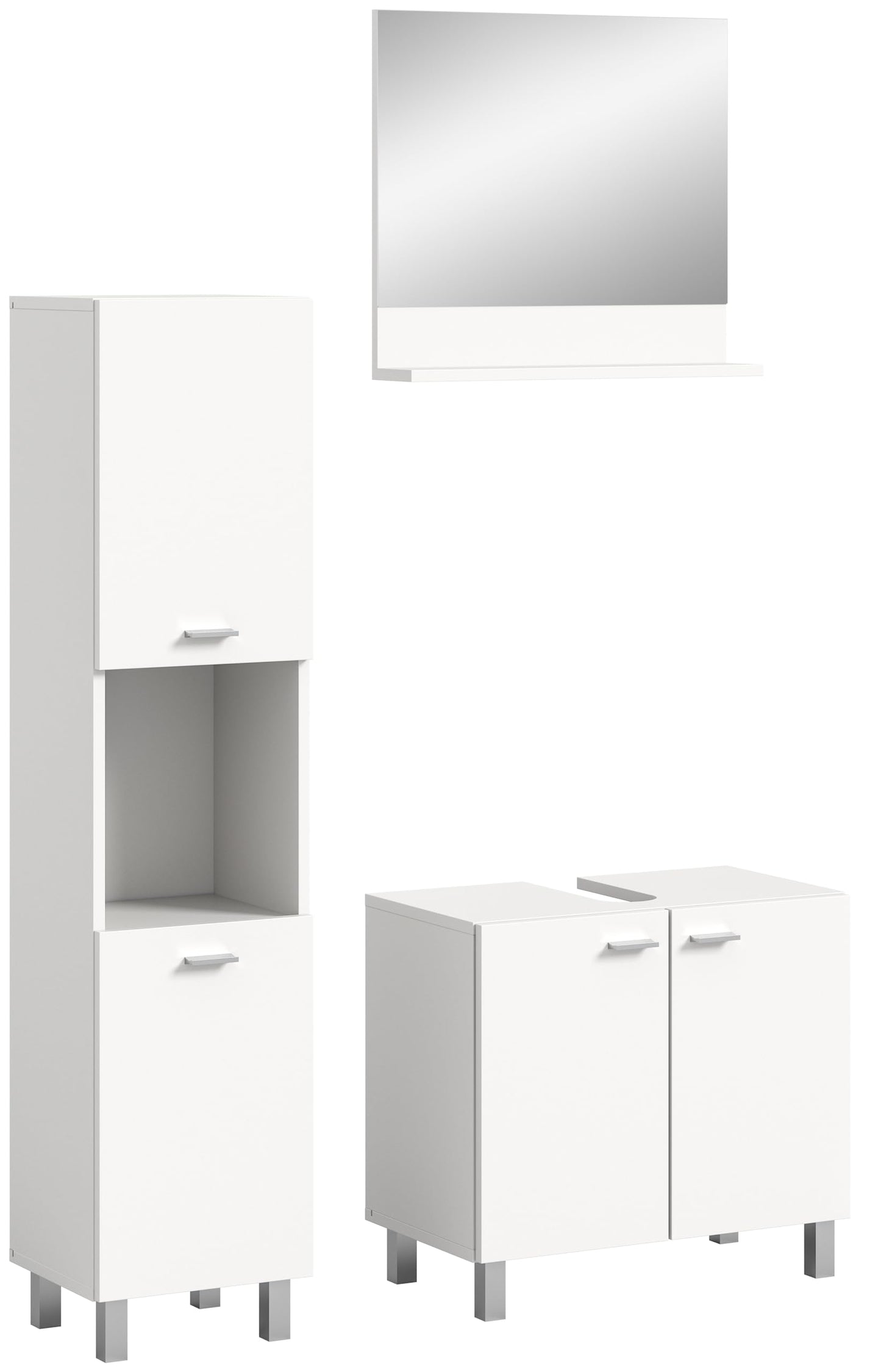 Boston Bathroom Cabinet, Standing Wall Cabinet, Hanging Cabinet, Wall Cabinet, Sonoma Oak Wood, Approx. 30 x 80 x 29 cm, Floor Standing/Hanging Mountable