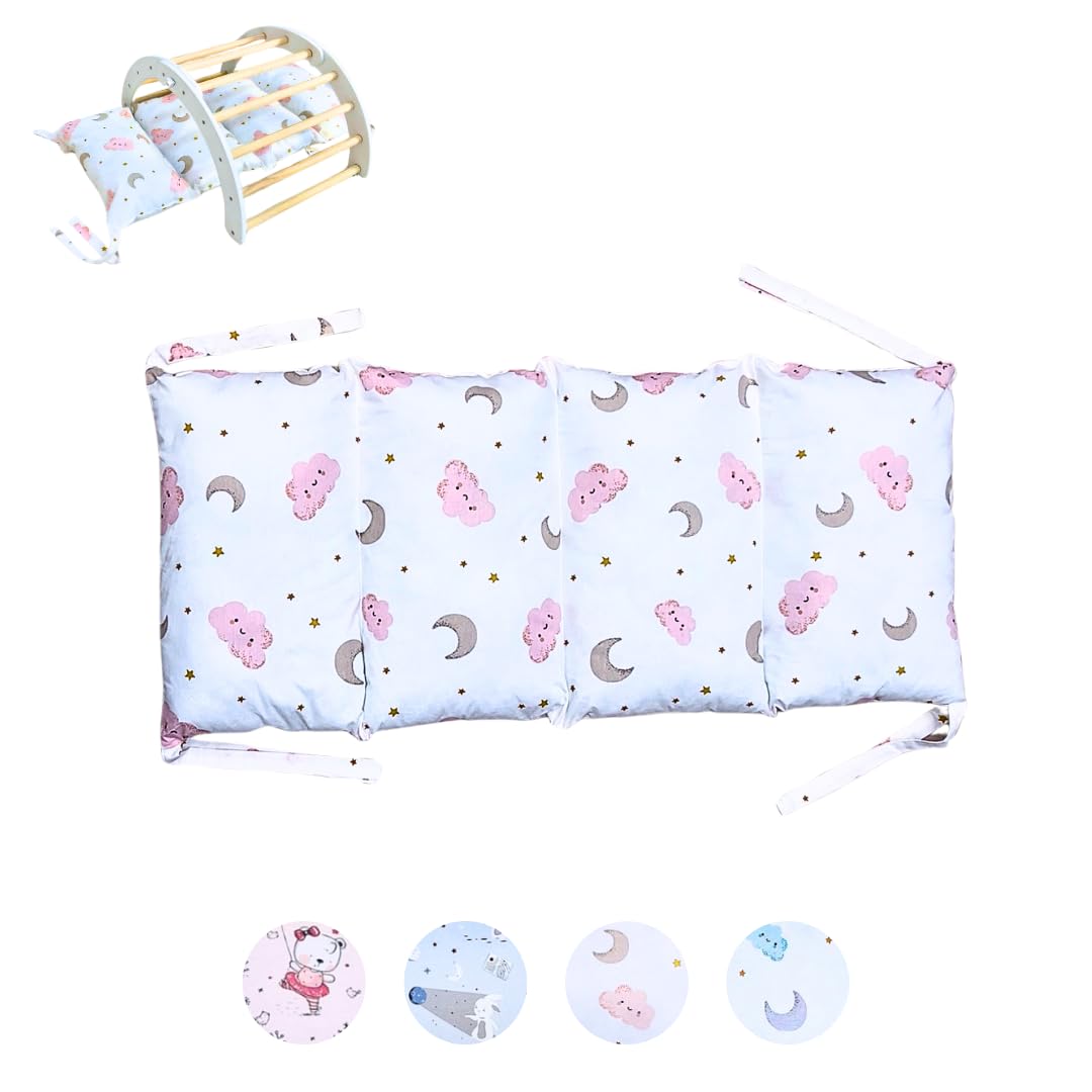 Lululearn® Climbing Triangle, Climbing Arch & Ramp [Foldable] Ideal for Indoor & Garden - Climbing Frame from 1 Year, Montessori Toy for Active Learning - Discover Now! (White)