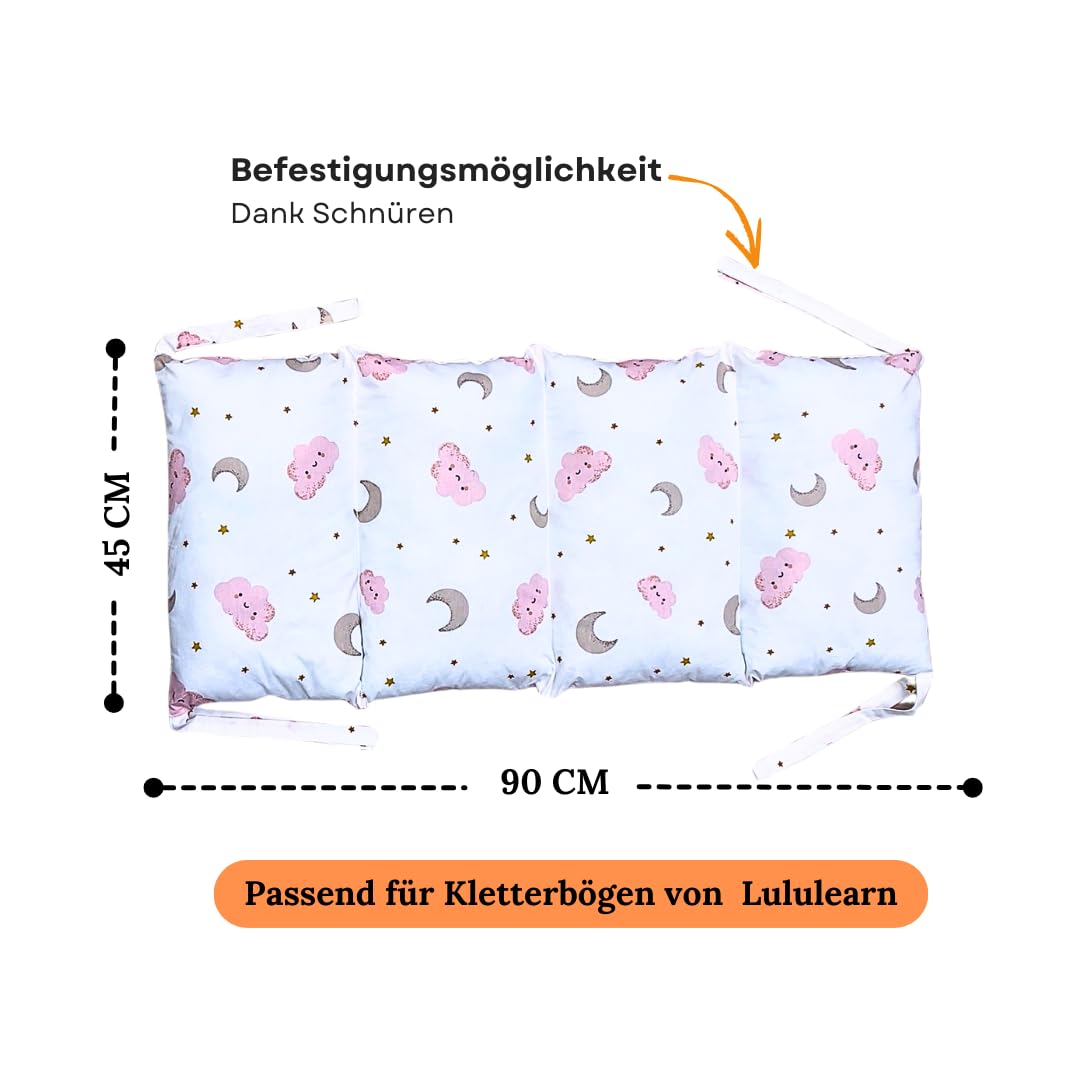 Lululearn® Climbing Triangle, Climbing Arch & Ramp [Foldable] Ideal for Indoor & Garden - Climbing Frame from 1 Year, Montessori Toy for Active Learning - Discover Now! (White)