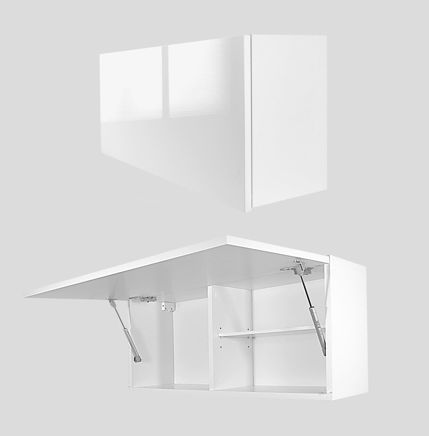 Laura Bathroom Cabinet Bathroom Furniture Folding Bathroom Wall Cabinet Telescopic Opening Matt White Dimensions 39 x 120 x 23 cm