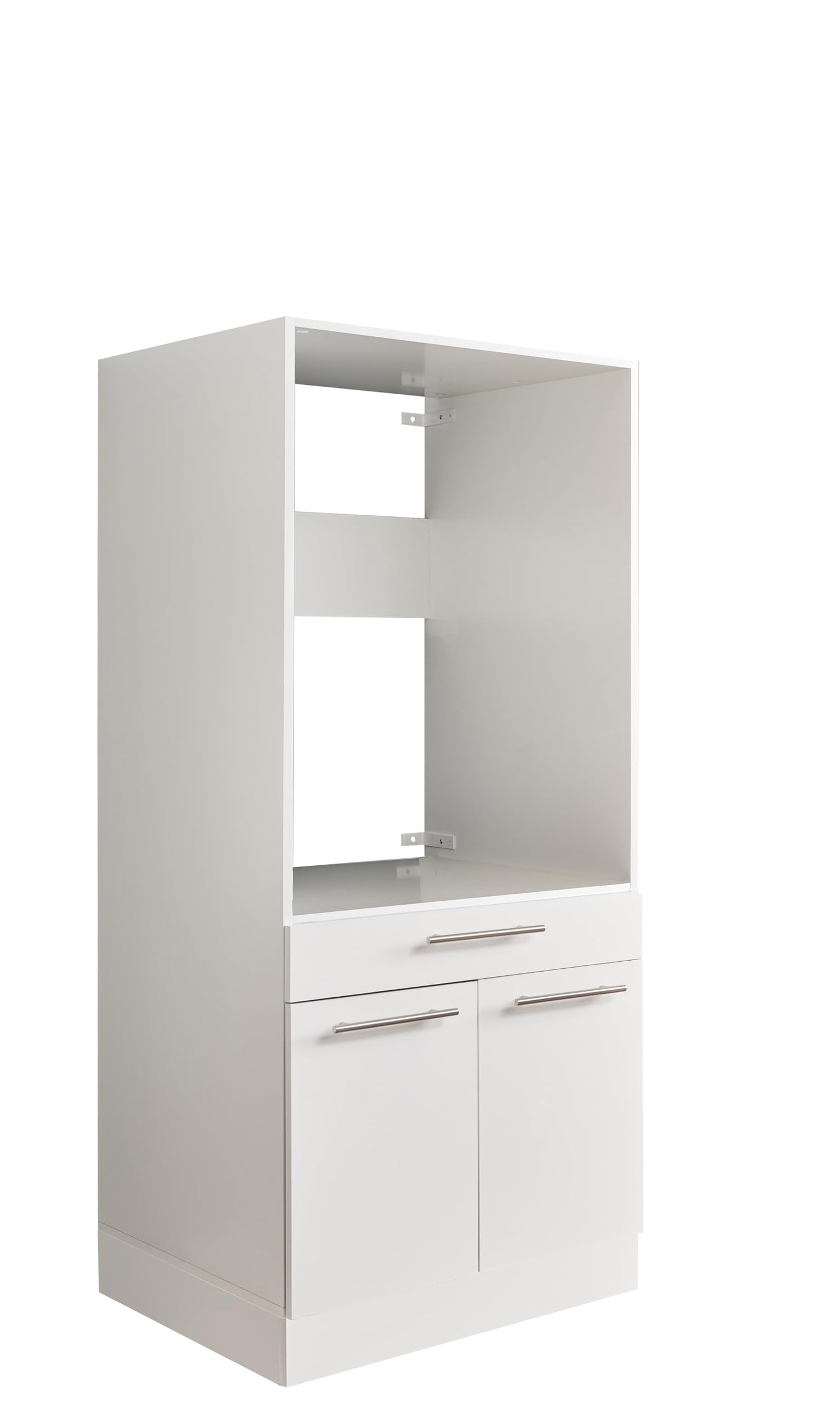LAUNDREEZY Cabinet Attachment for Washing Machine Cabinet, White, Attachment Cabinet for Additional Storage Space in the Laundry Room, 50 x 38 x 67.5 cm (W x H x D)