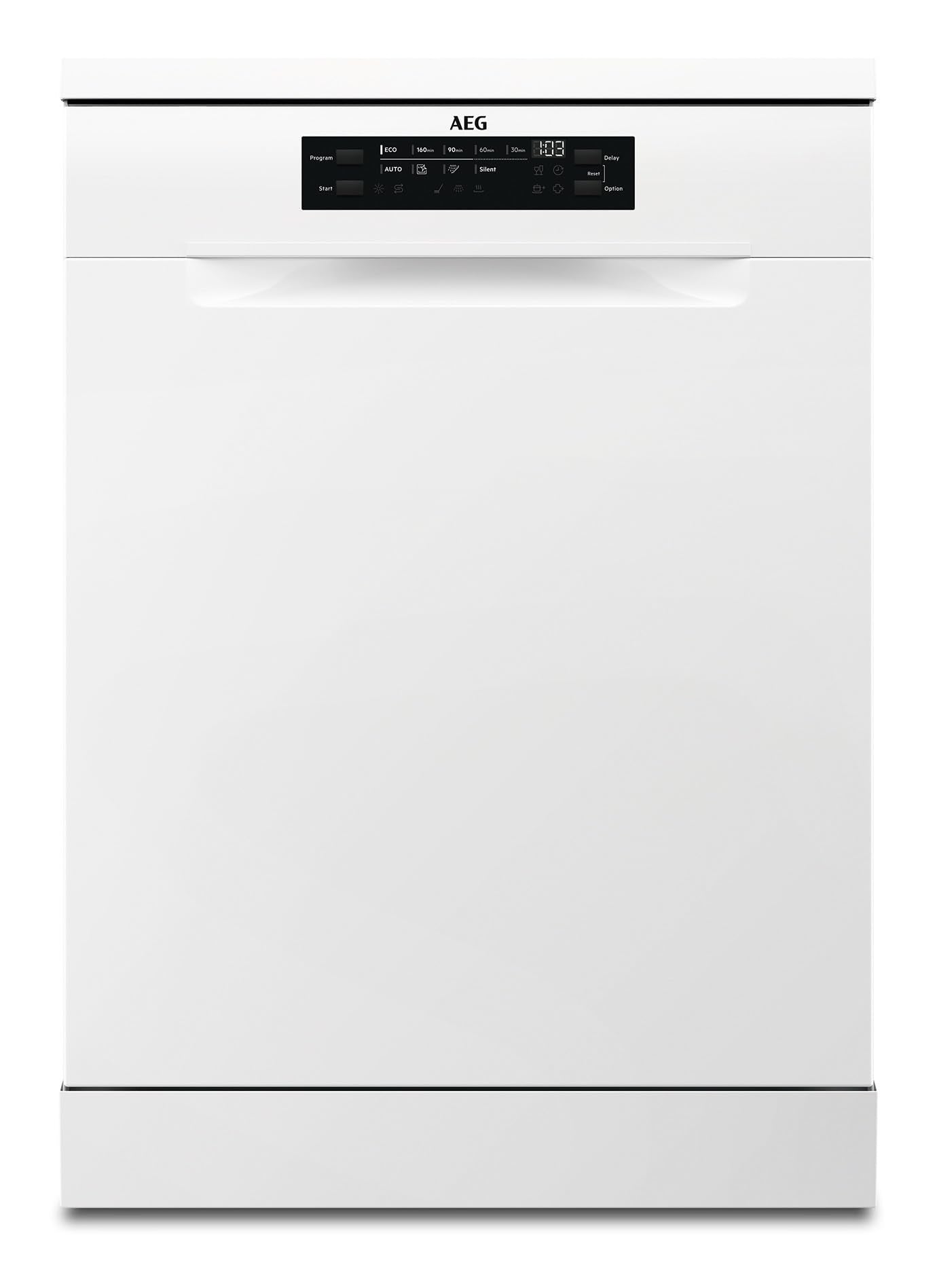 AEG Fully Integrated Dishwasher 60 cm, Dishwasher Series 5000: AirDry, No Drying, Energy Class B, Cutlery Drawer, Personalised Time Control, 44 dB, Water Stop, 14 MG, FSE7572AP
