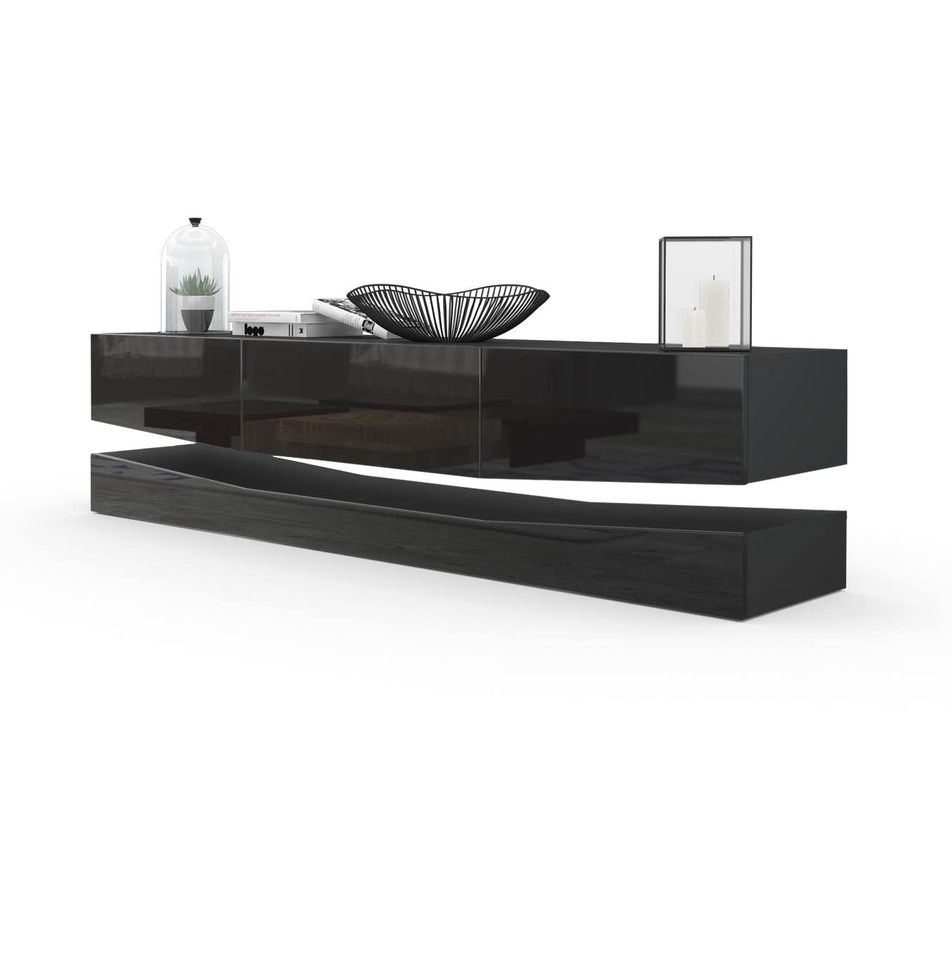 Vladon City, TV Board, Black