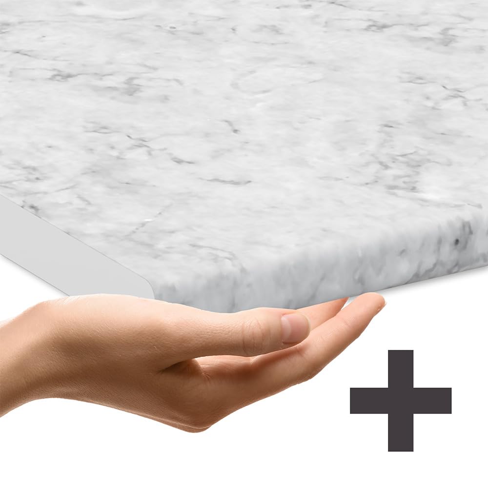 Vicco Rick Corner Kitchen, Anthracite High Gloss/White, 190 x 60 cm, AP Marble