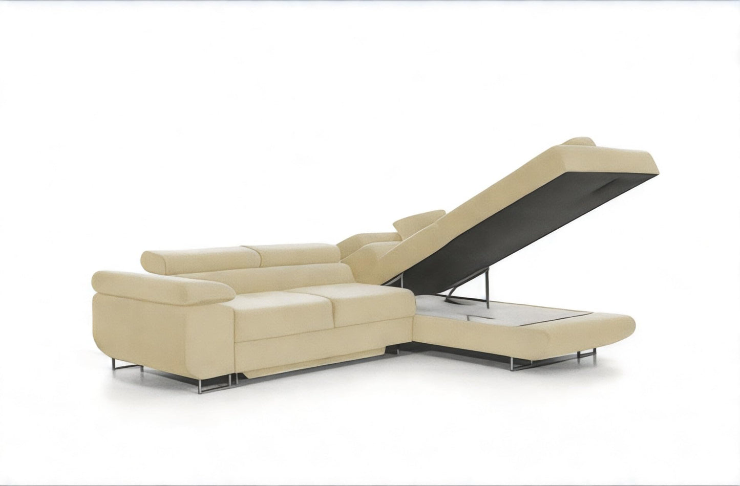 COMFORTINO FURNITURE Pasti L-Shaped Corner Sofa with Sleep Function