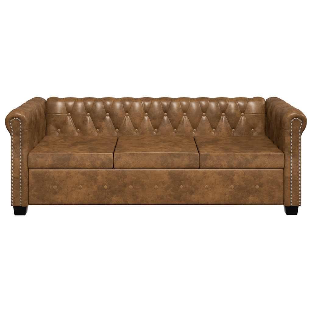 vidaXL 2/3/2+3-Seater Chesterfield Sofa / Couch - Lounge / Office Furniture - Faux Leather