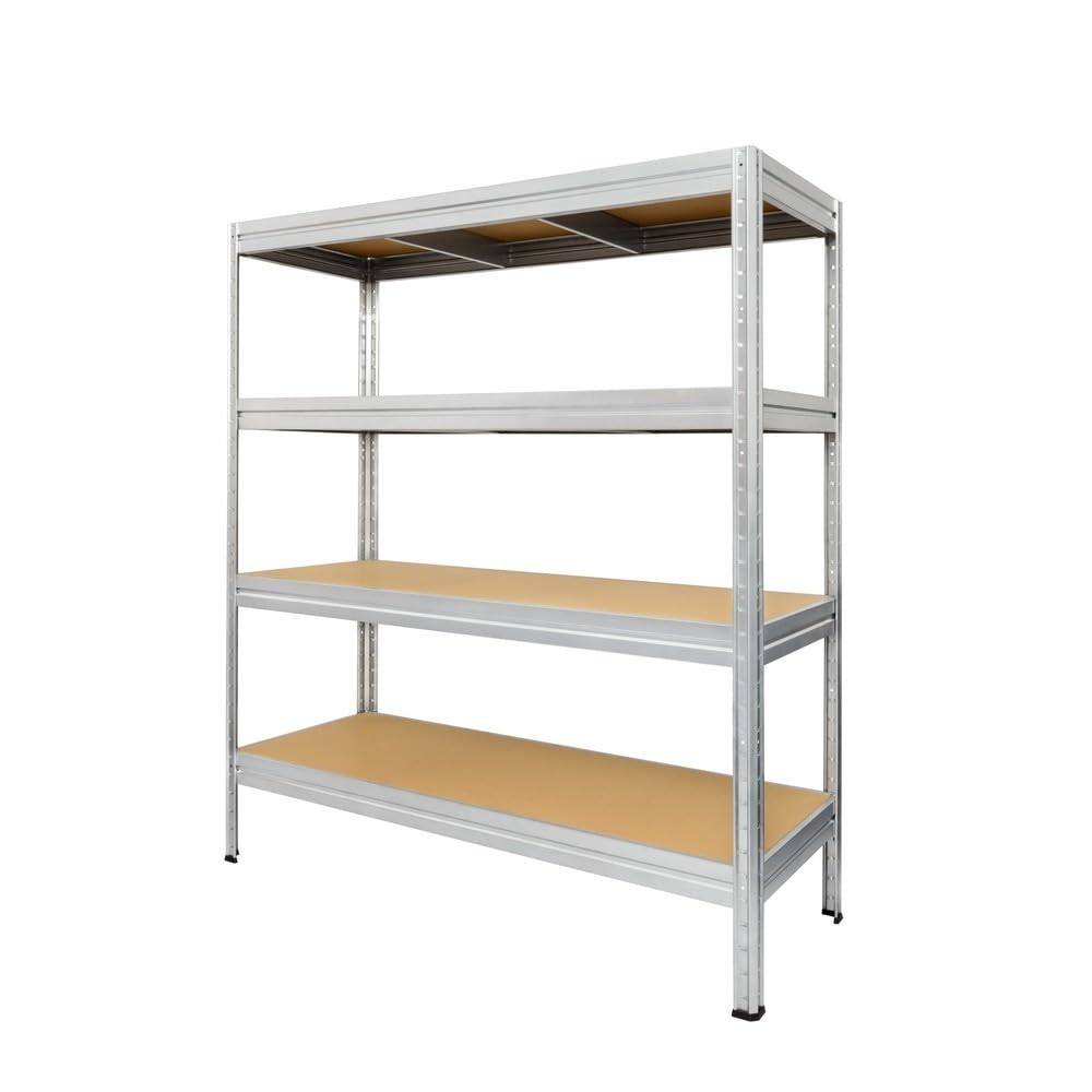 Heavy Duty Shelving Type S+ Black - 750 kg Load Capacity - H x W x D 180 x 90 x 60 cm - Boltless Shelving Unit with 5 Shelves - 150 kg Shelf Load - Made in EU - Sturdy Metal Shelf - Storage