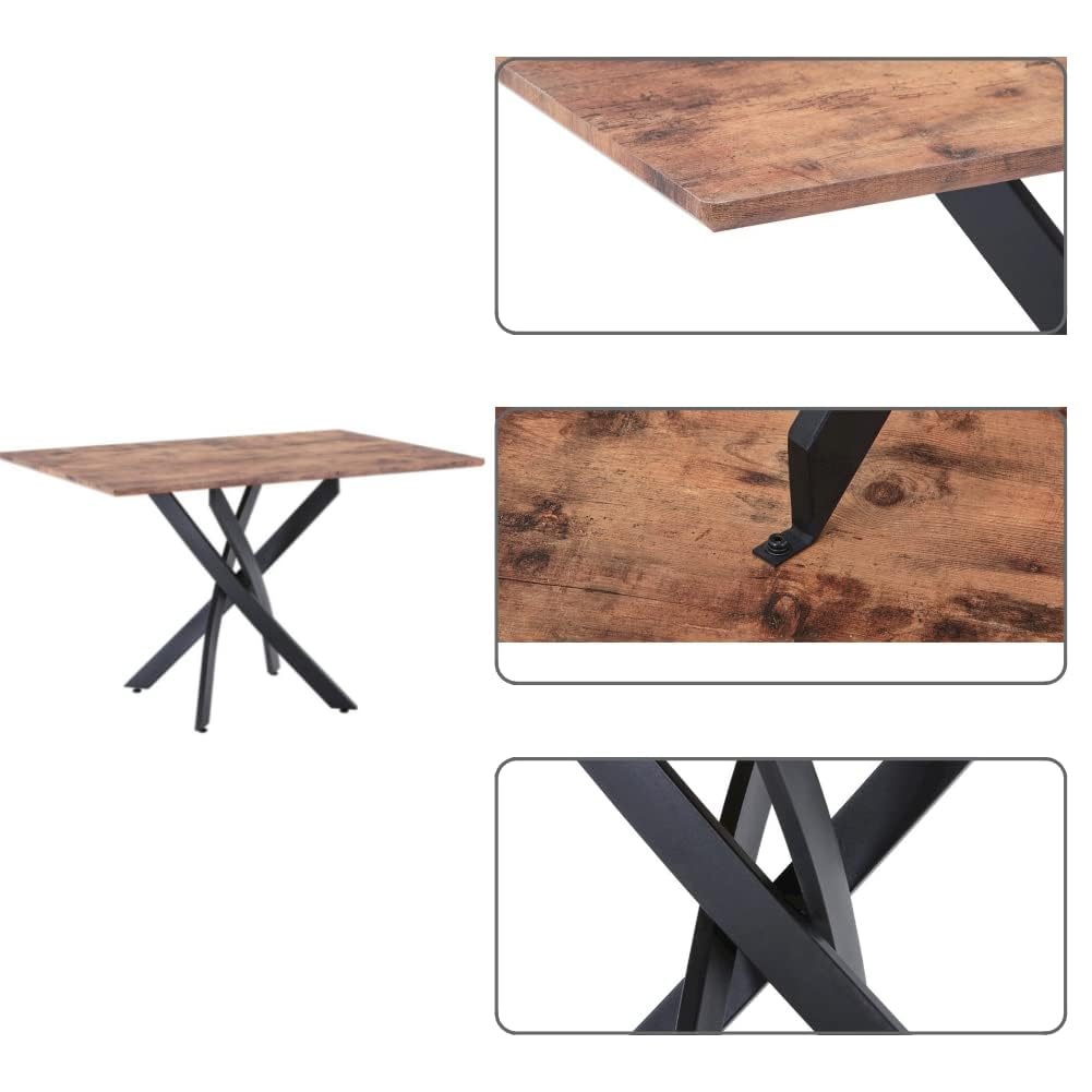 GOLDFAN Glas Esstisch Küchentisch Glastisch Silberne Metalltischbeine Moderner Stil Quadratischen Tisch für Büro Küche 110cm