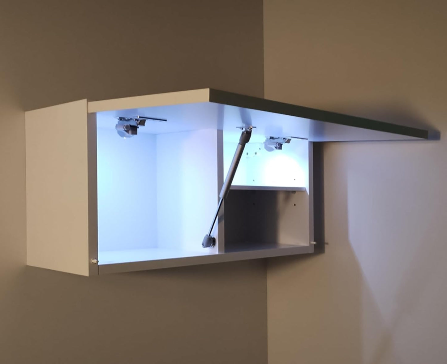 Laura Bathroom Cabinet Bathroom Furniture Folding Bathroom Wall Cabinet Telescopic Opening Matt White Dimensions 39 x 120 x 23 cm