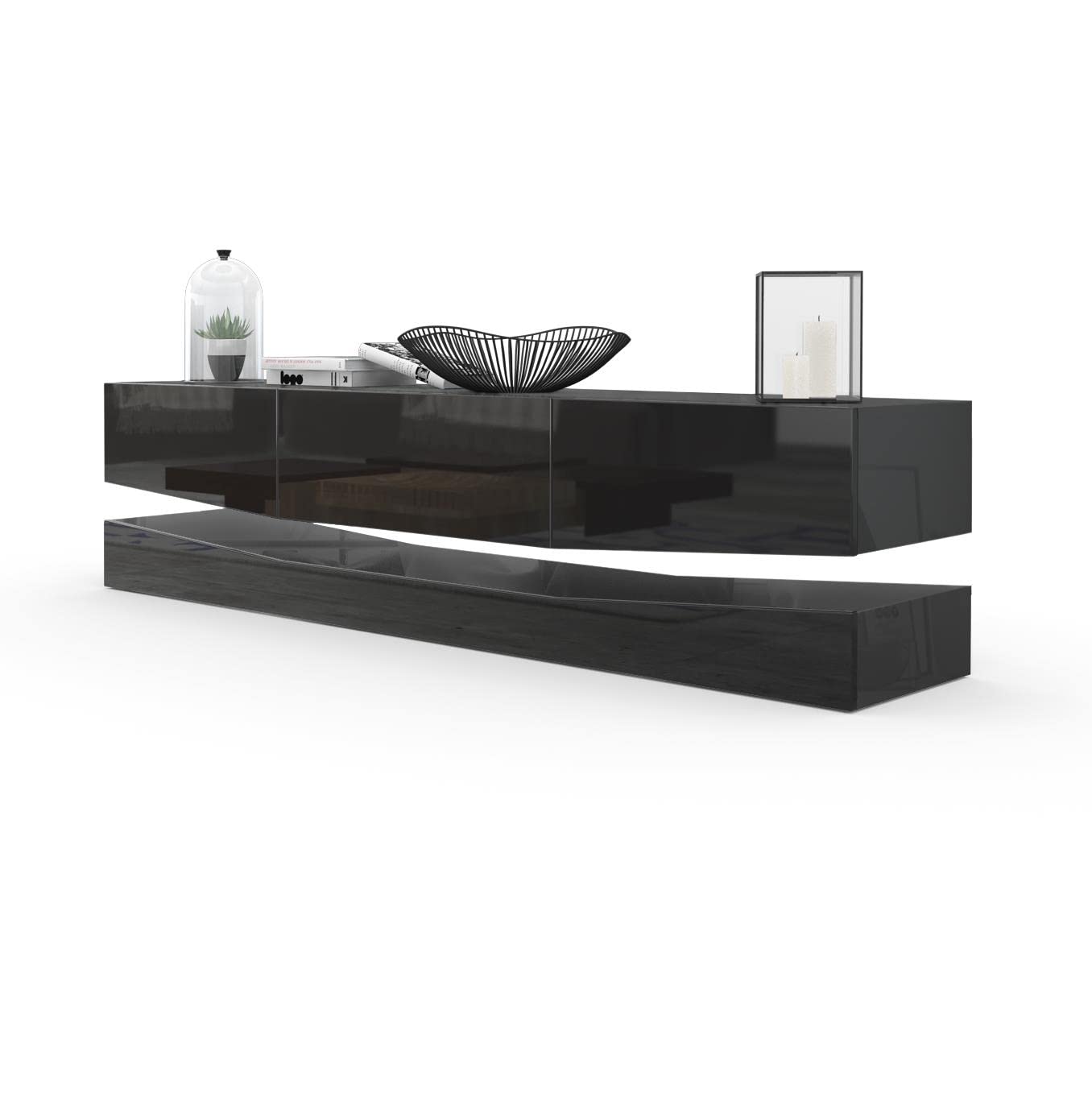 Vladon City, TV Board, Black