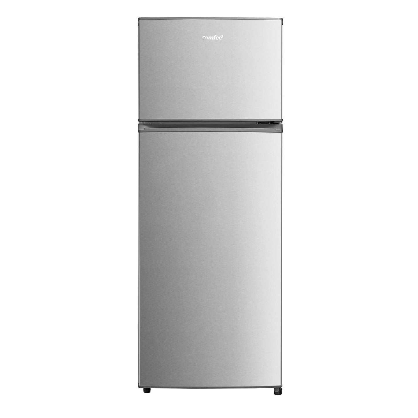 Comfee RCT284DK2A Fridge/Freezer, Top Freezer Compartment, 176 kWh/Year, 143 cm Height, LED Light, Reversible Door Hinge, Black