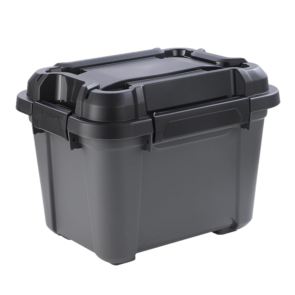 Kreher Storage Box Bunker Tough with Lid and Silicone Seal (IP65/IPX7). Made of Robust Plastic in Various Sizes. Ideal for Wet Rooms, Basements, Garages, Camping etc. (80L)