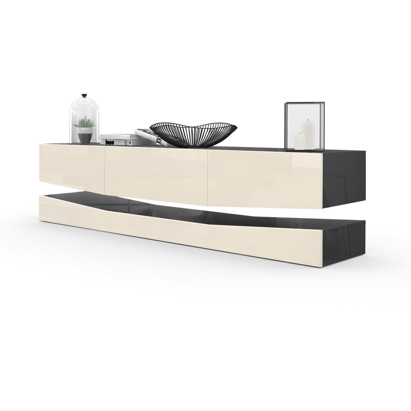 Vladon City, TV Board, Black