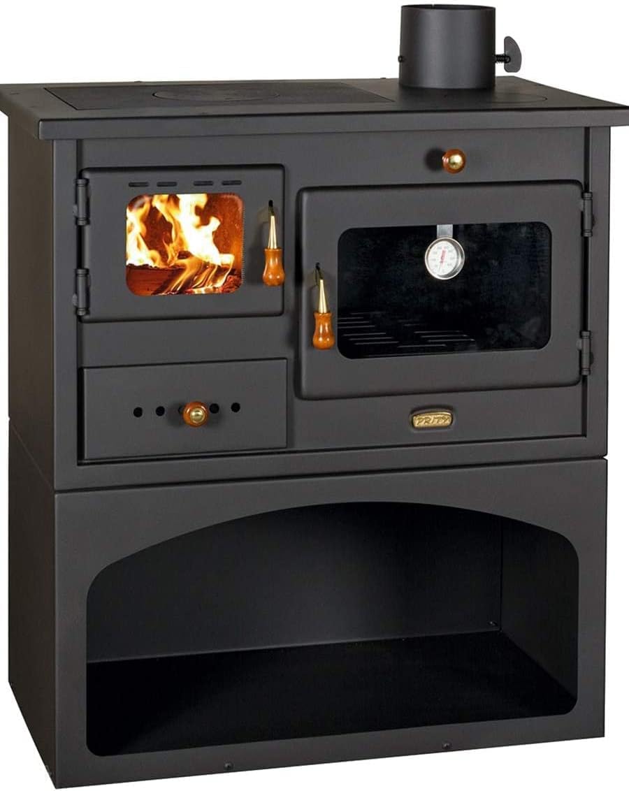 Wood Stove 10 kW Cast Iron Top Log Burner Wood Stove Prity 1