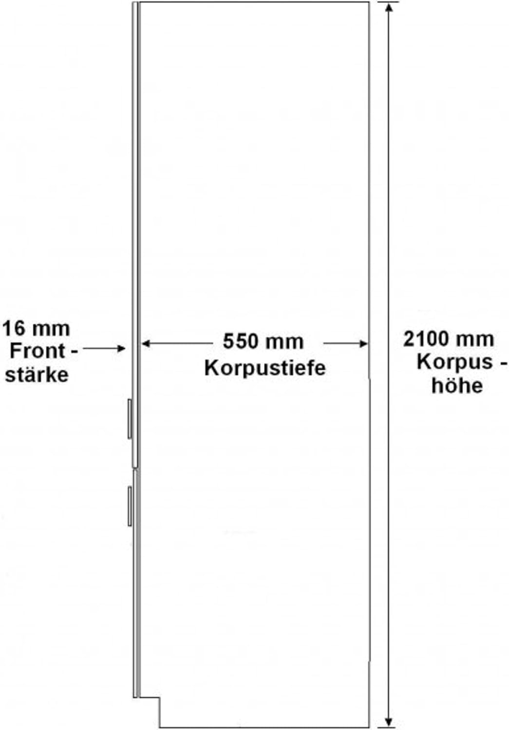 Küche Lara Grau/Weiß 210x260 cm Küchenzeile Einbauküche Eckküche Winkelküche