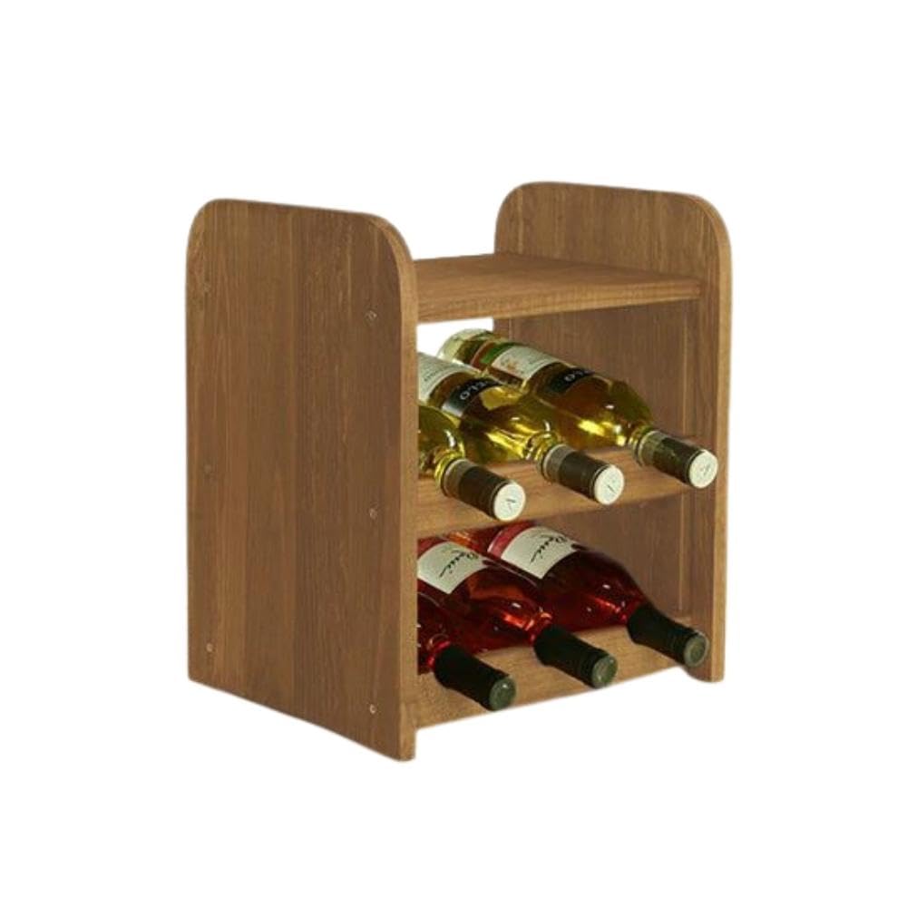 PROREGAL Weinregal PINOTWINE C | HxBxT 87,2x63,2x26,5cm | 42 Flaschen | Massives Kiefernholz | Natur unbehandelt | Weinhalter Weinständer Flaschenständer Flaschenregal Holzregal