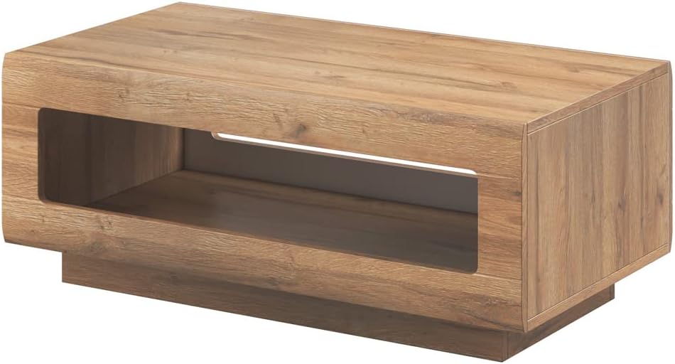 Lomadox Grandson Coffee Table Oak Modern Style with Open Compartment W x H x D Approx. 110 x 44 x 60 cm