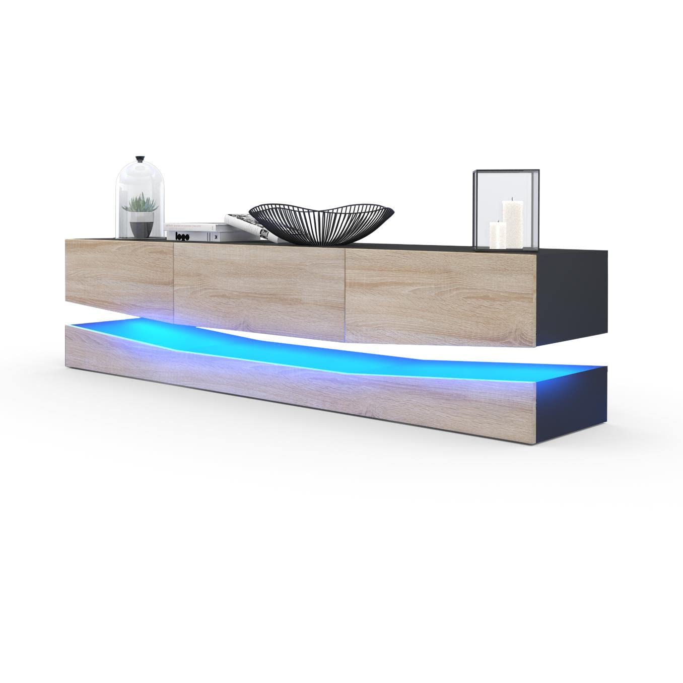 Vladon City, TV Board, Black