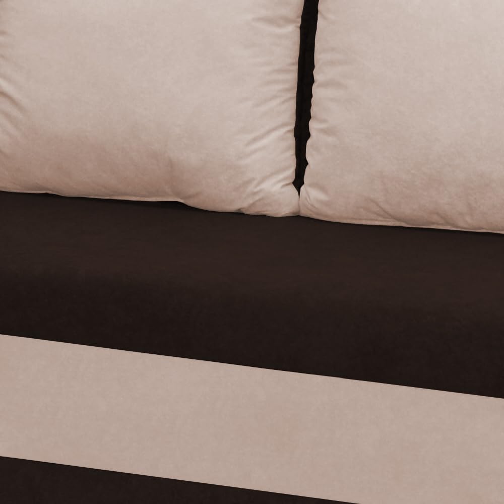 FORNIRO 24 Loft Ecksofa mit Schlaffunktion und Bettkasten - Sofa mit 3 Sitzen und Robustem Überzug - Universal Schlafcouch L-Form - Modern Couch - 225x130x75 cm - Schwarz-Türkis