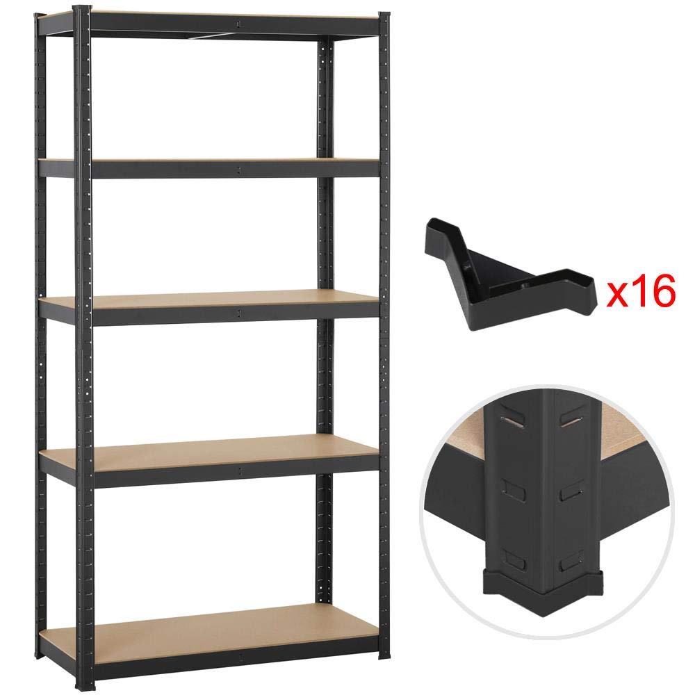 Yaheetech Heavy Duty Shelving Unit 180 x 120 x 60 cm 5 Shelves Metal Shelf Maximum Load 875 kg Cellar Shelving Unit Workshop Shelf