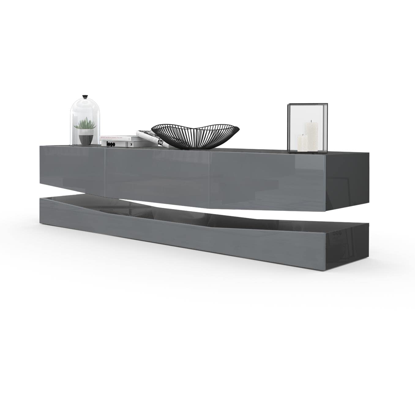 Vladon City, TV Board, Black