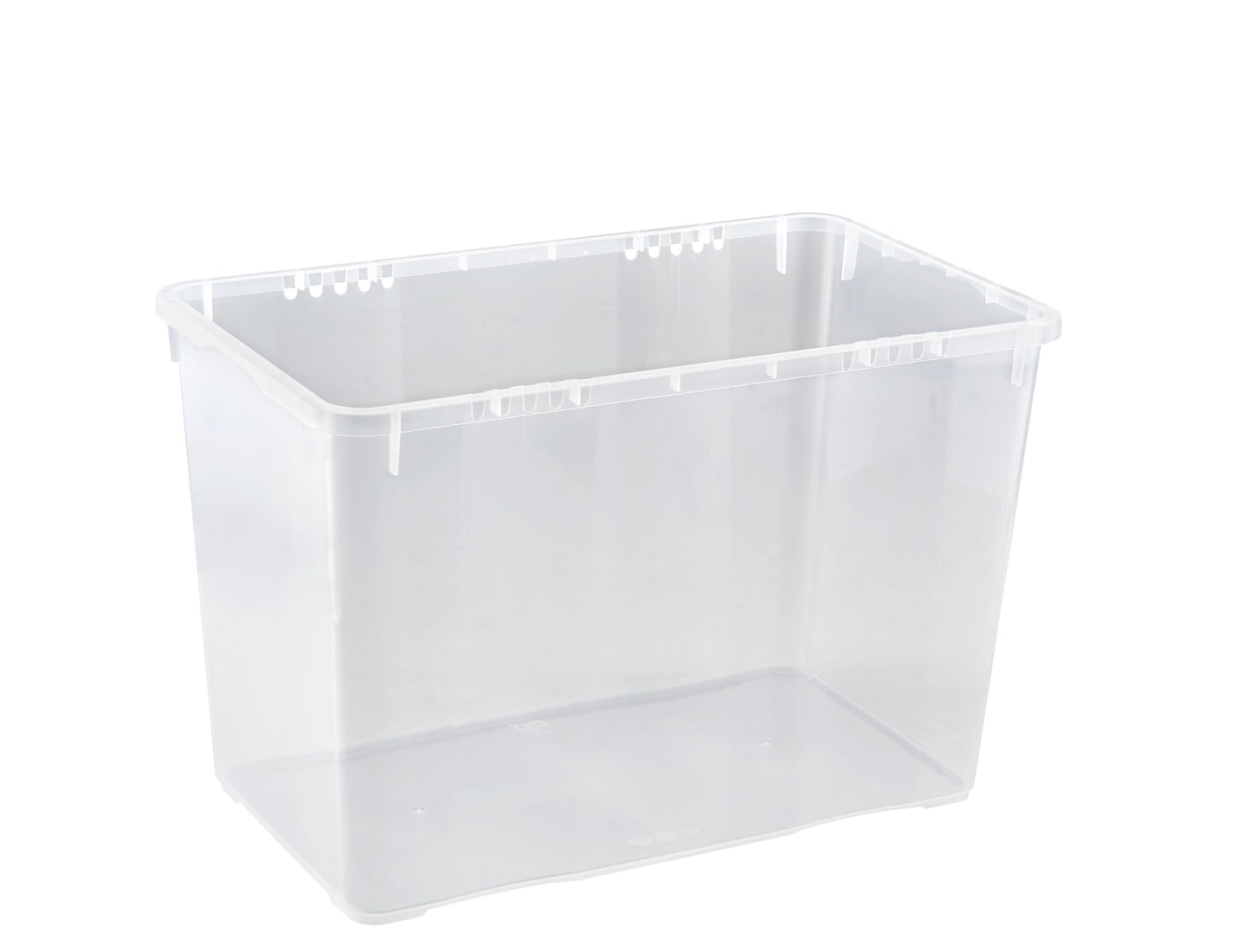 Grizzly Storage Boxes with Lid Transparent – Transparent Boxes, Stackable, with Ventilation, 5er Set, 10 l