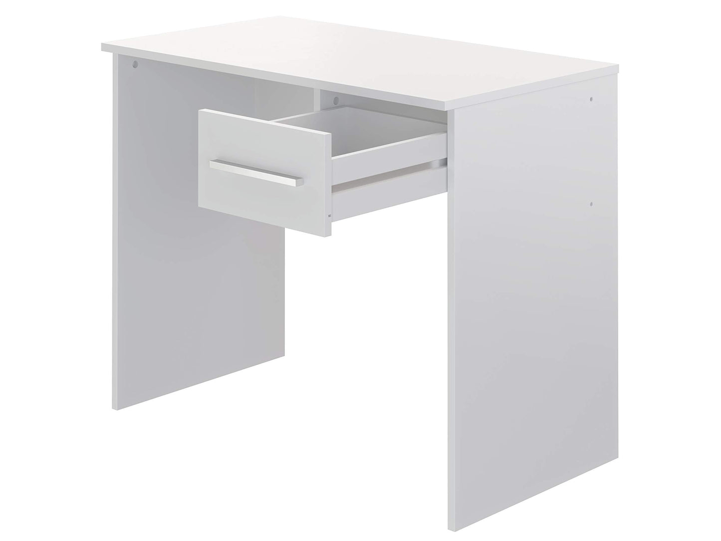 Amazon brand - Movian Idro modern desk, computer desk with 3 drawers, 56 x 110 x 73.5, white
