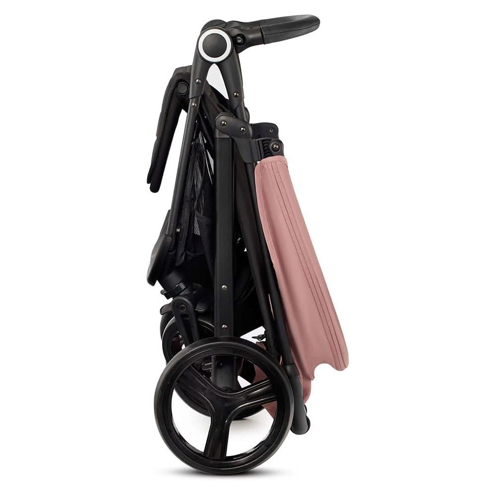 Kinderkraft GRANDE PLUS Kinderkraft buggy von Geburt bis 22 kg, Zusammenklappen mit einer Hand, Liegeposition, großes Verdeck mit Fenster, alle 4 Räder gedämpft, geräumige Sitz, Grau