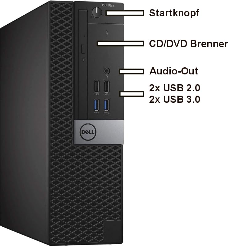 Business Office Multimedia Computer Intel i7 6700 8-Thread 4 GHz 32 GB DDR4 1 TB SSD WLAN DVD±RW USB3 Windows 11 Prof. 64 7460