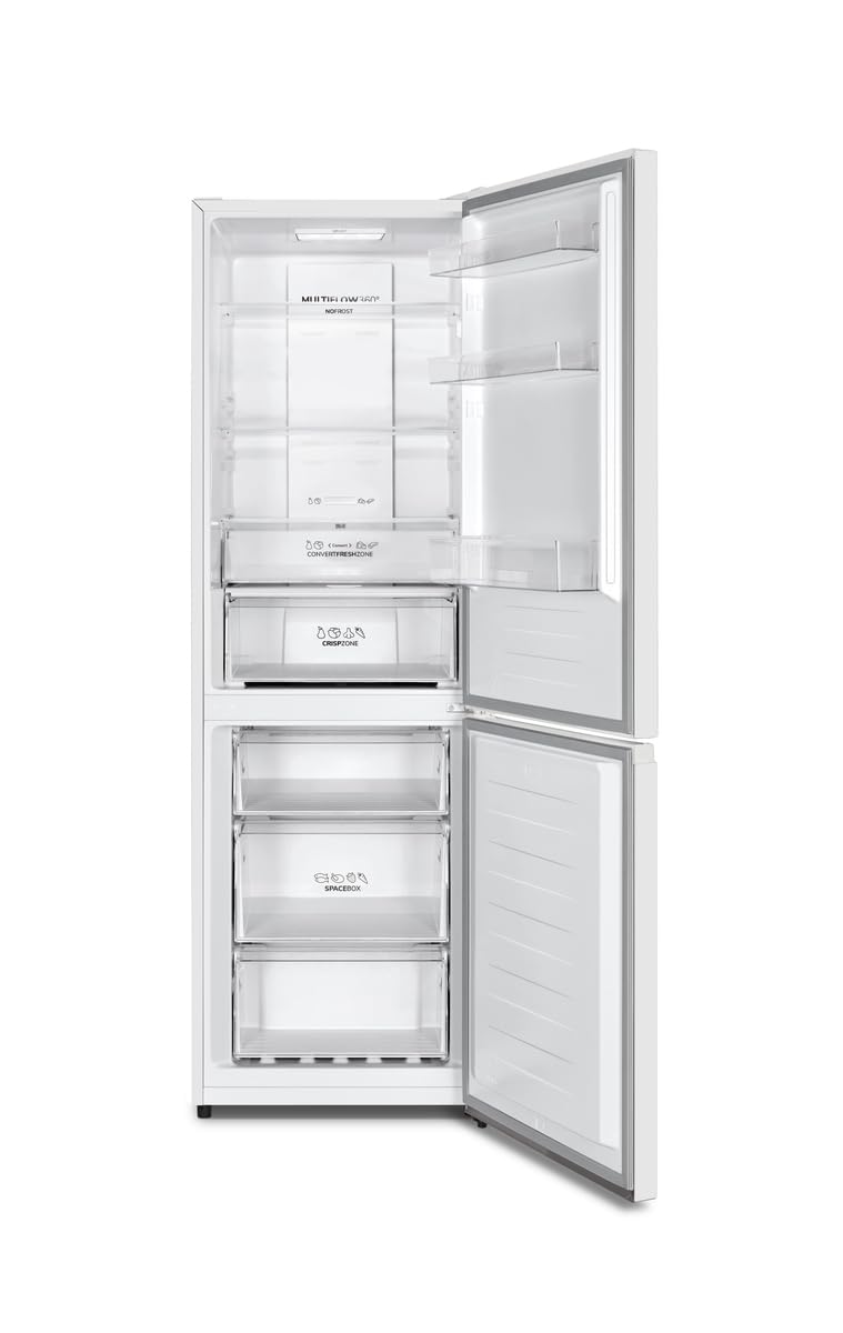 Gorenje N 619EAW4 Fridge-Freezer Combination, LED Display, 186 cm, 300 L, NoFrostPlus, Vegetable Compartment with Moisture Control, FastFreeze, White