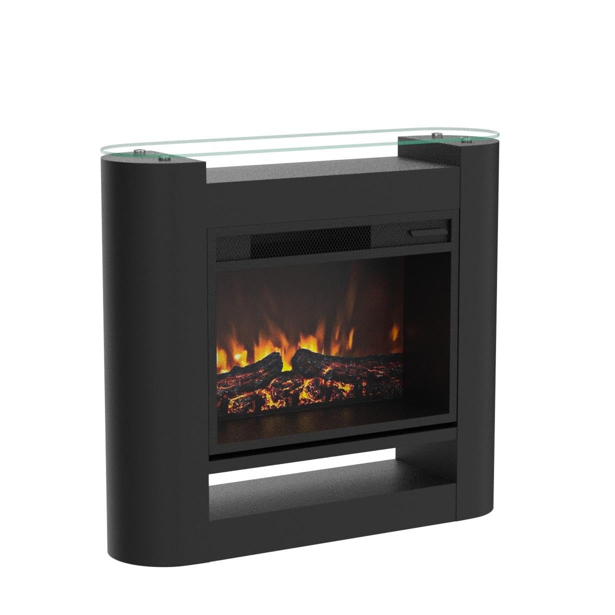 Klarstein Elektrokamin, Elektro Heizungen für Wohnzimmer & Innenräume, Elektrischer Kamin mit LED Flammen, Sparsamer Elektroofen, Heizlüfter mit Timer, Einstellbarer Thermostat, Heizung 1800 W