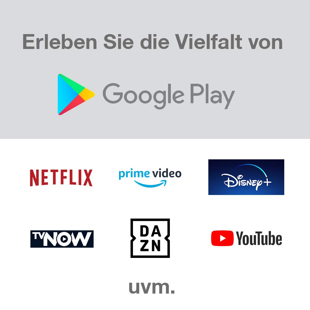 JVC 32 Zoll Fernseher Android TV (HD-Ready Smart TV, HDR, Triple-Tuner, Google Play Store) LT-32VAH3355
