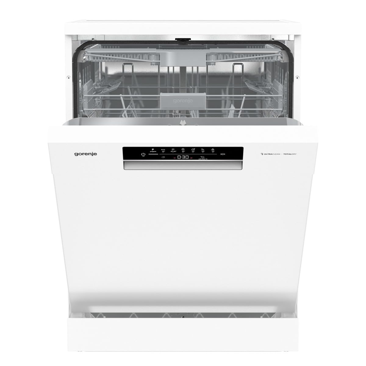 Gorenje GS643C90W Dishwasher/Freestanding/60 Width/16 Place Settings/6 Programmes/TotalDry/Total AquaStop/MultiClack/FlexUse/Intensive Programme/Crystal Glass/Energy Efficiency: C/Dimensions (H x W x